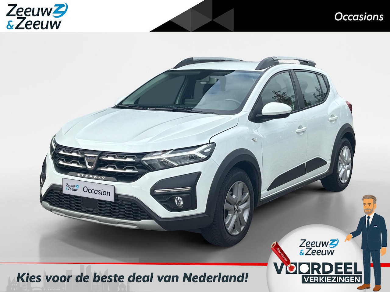 Dacia Sandero Stepway - 100PK TCe Bi-Fuel Expression | Trekhaak (1100 KG) | Camera | Navi | Parkeersensoren | Clim - AutoWereld.nl