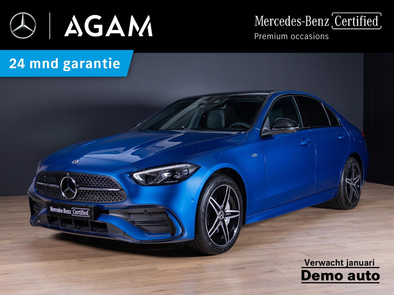 Mercedes-Benz C-klasse - Limousine 300 e Business Solution AMG Panorama dak | Trekhaak - AutoWereld.nl