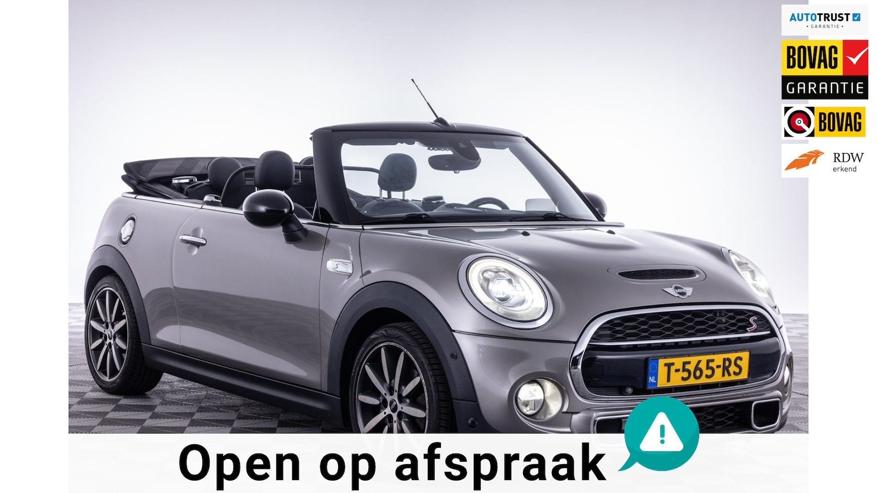 MINI Cabrio - Mini 2.0 Cooper 192 PK S Chili Serious Business|Harman Kardon|Head Up|Leder| - AutoWereld.nl