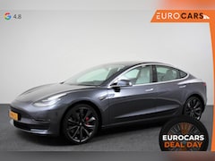 Tesla Model 3 - Performance AWD 462pk | Panorama dak | Navigatie | Climate Control | Lichtmetalen Velgen |