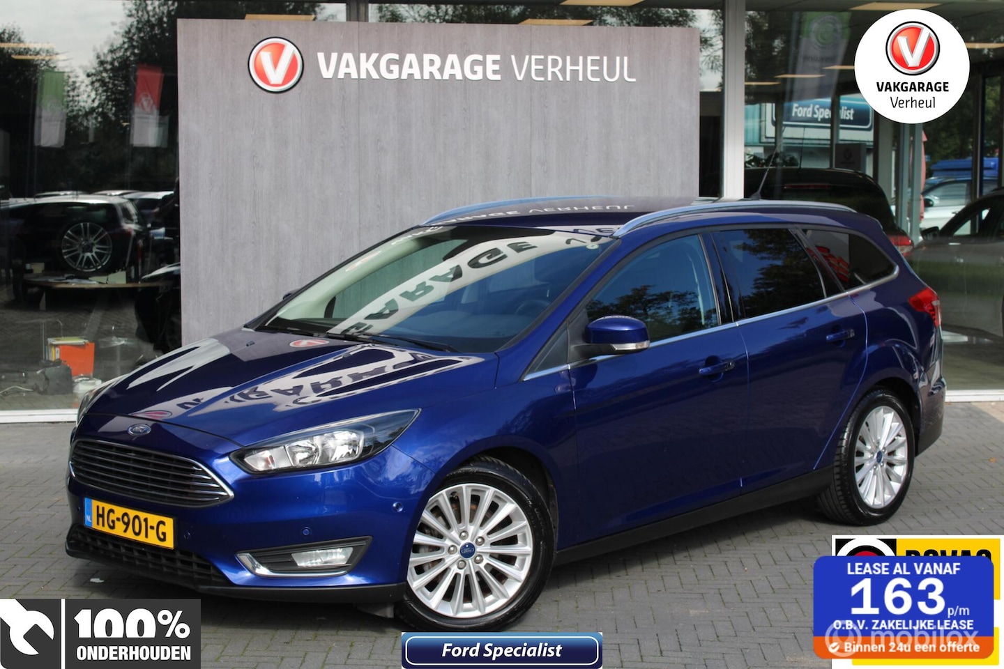 Ford Focus Wagon - 1.0 Titanium Edition|Trekhaak|Boekjes|Nap - AutoWereld.nl