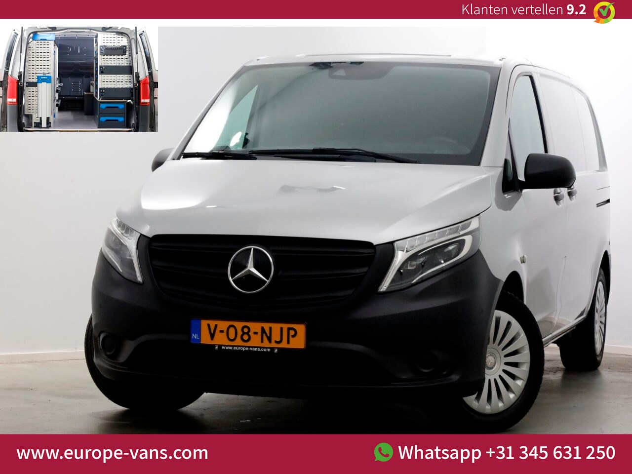 Mercedes-Benz Vito - 114 CDI 136pk Compact 9G Automaat 2x Schuifdeur/LED/Camera/Inrichting 05-2022 - AutoWereld.nl