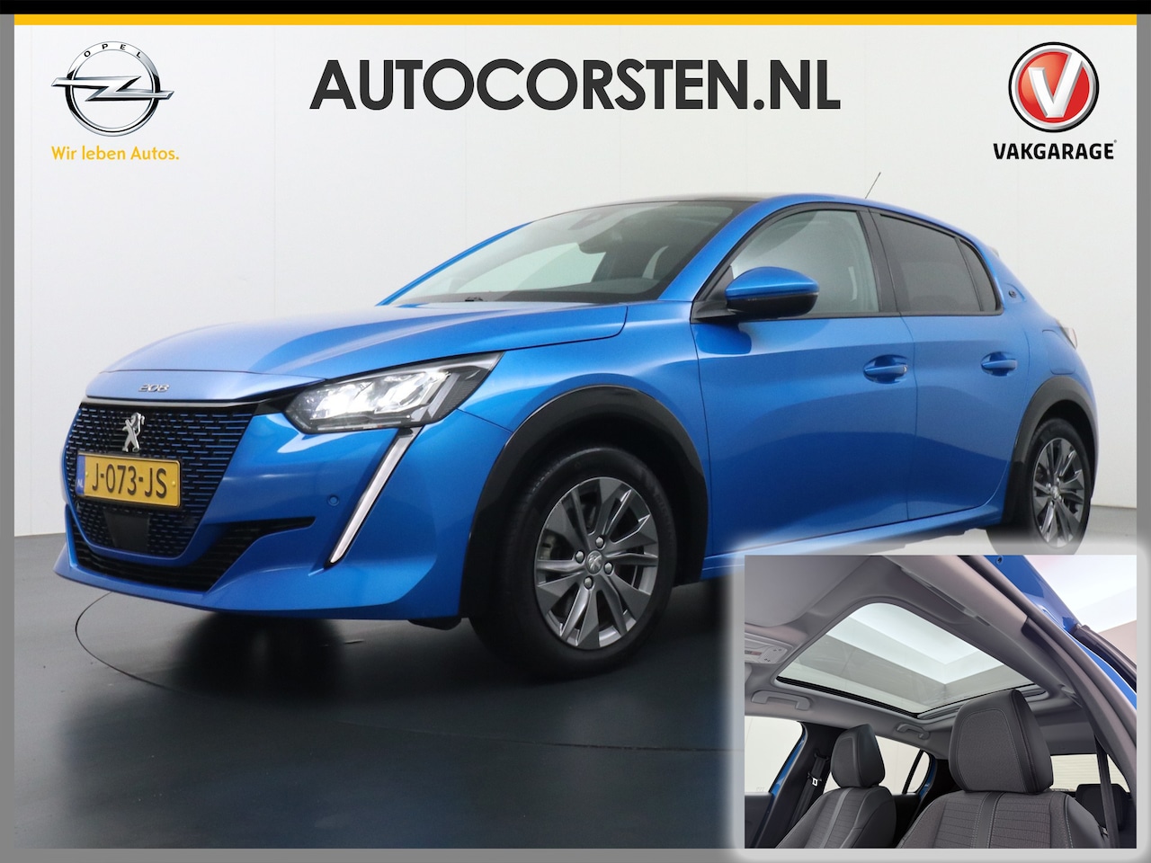 Peugeot e-208 - EV Allure 50kWh Panormadak Adaptieve Cruise Control 360°Camera Navi Ecc Stoelverwarming Ap - AutoWereld.nl