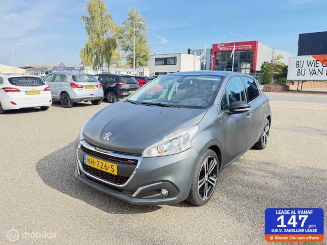 Peugeot 208 - 1.2 PureTech GT-line nieuwstaat! In mat grijs!! - AutoWereld.nl