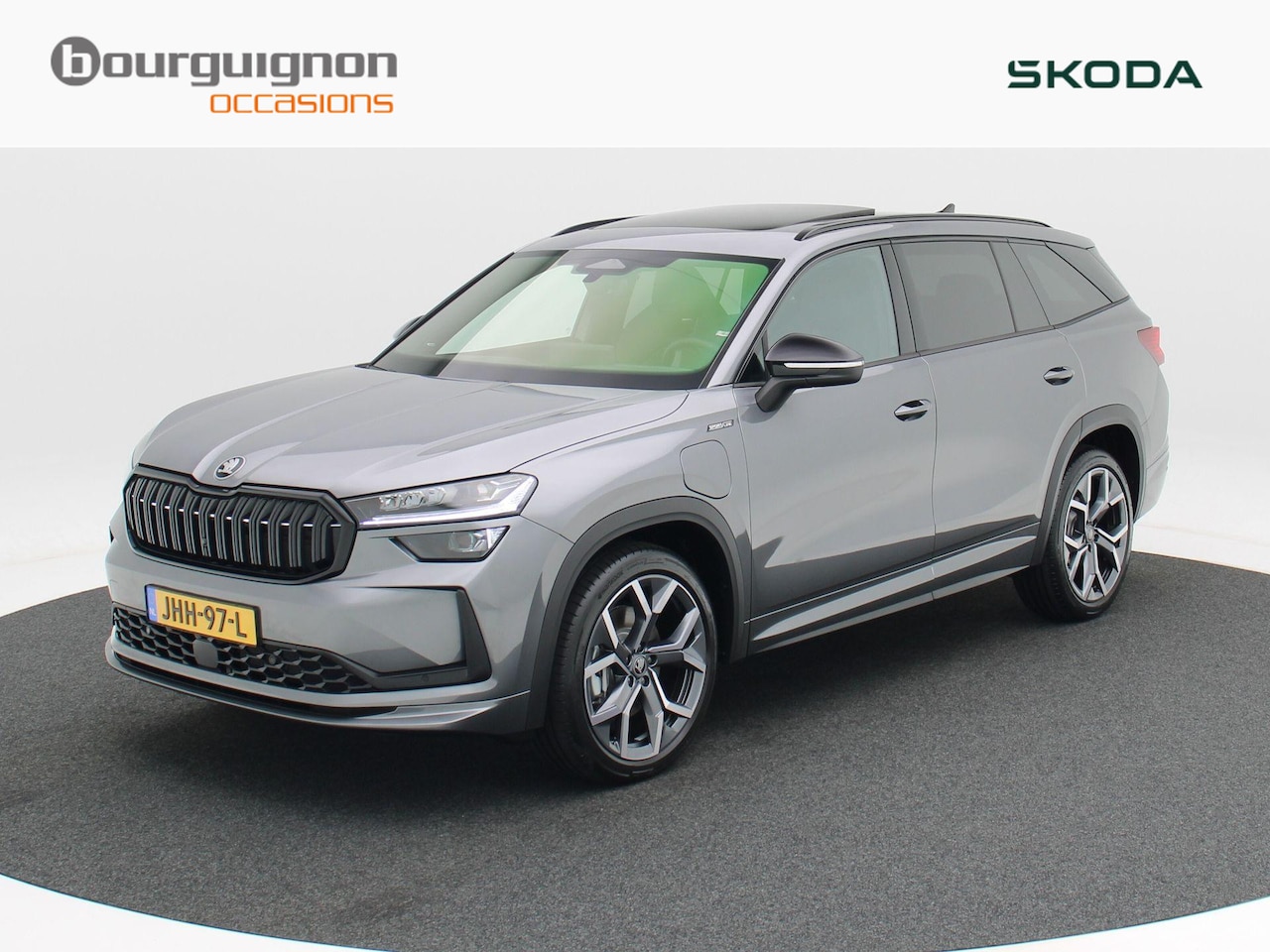 Skoda Kodiaq - 1.5 TSi 204 Pk Automaat PHEV Sportline Business | Panoramadak | Elektrische Stoelen met Ge - AutoWereld.nl