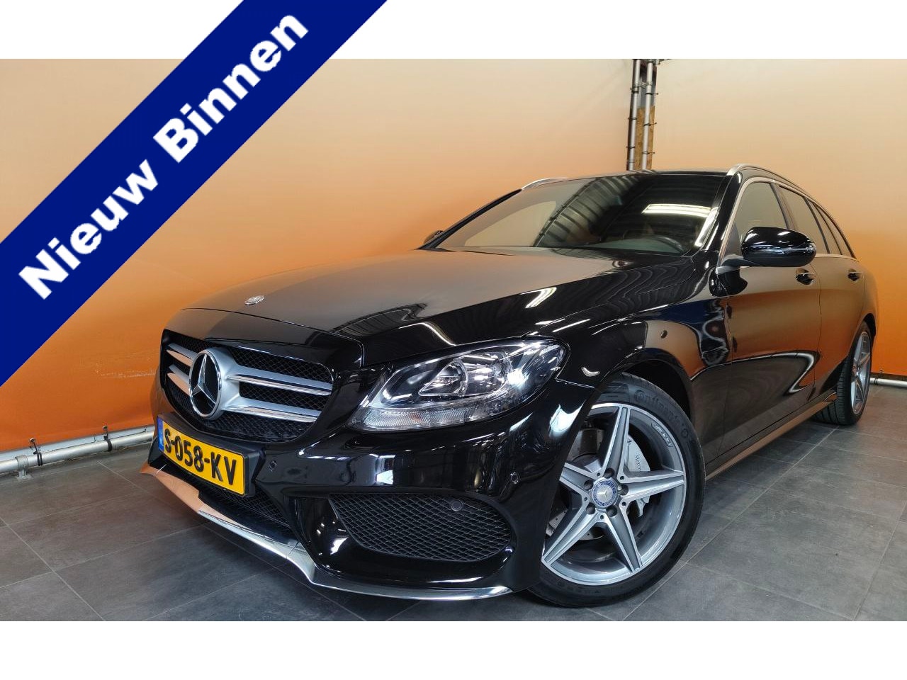 Mercedes-Benz C-klasse Estate - 180 AMG Sport Edition leer | sportint | 18 inch lmv navi | stoelverw - AutoWereld.nl