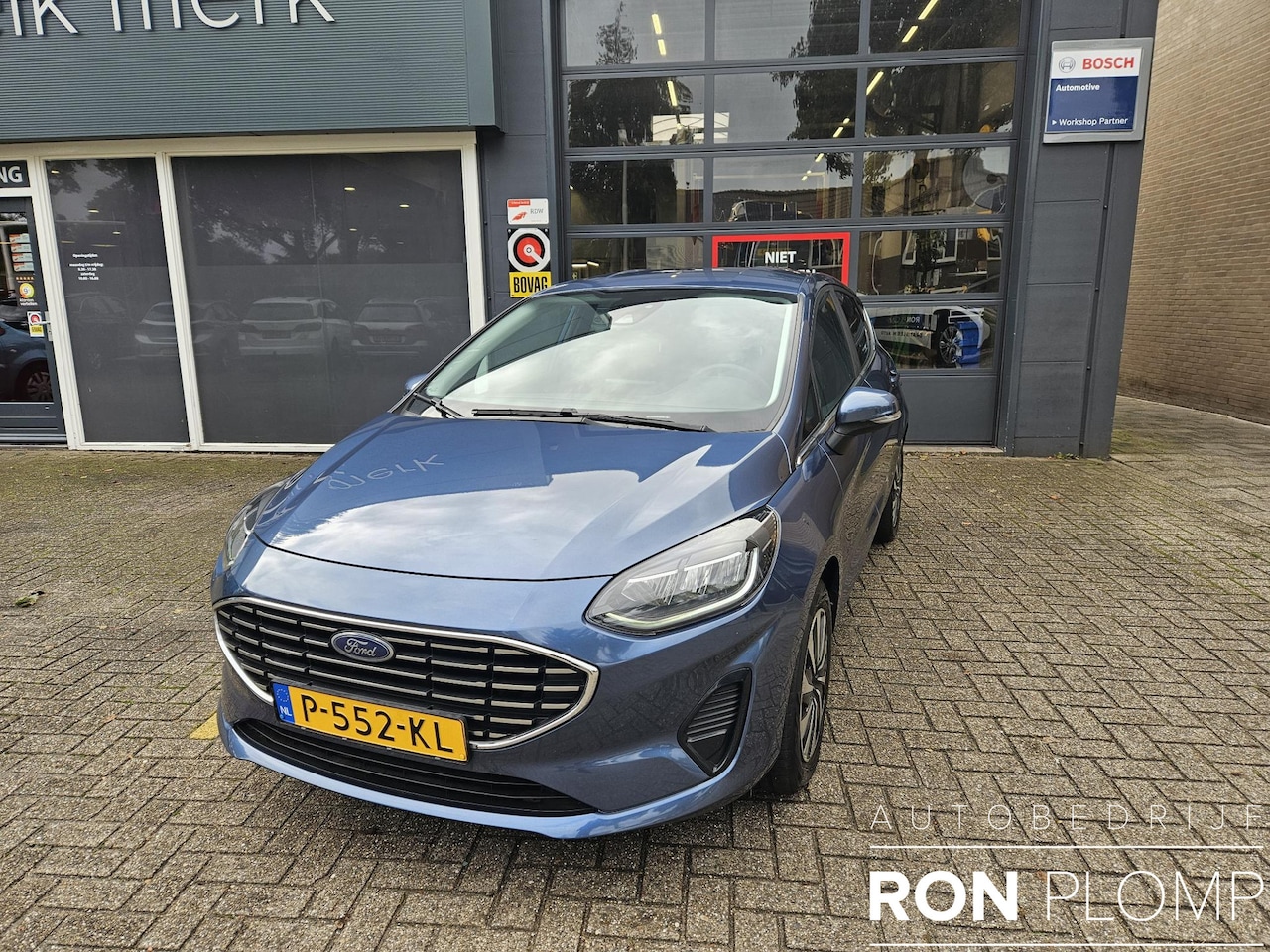 Ford Fiesta - 1.0 EcoBoost Hybrid Titanium / Airco clima/ Cruise / Navigatie/ Apple carplay/ PDC/ LED/ L - AutoWereld.nl