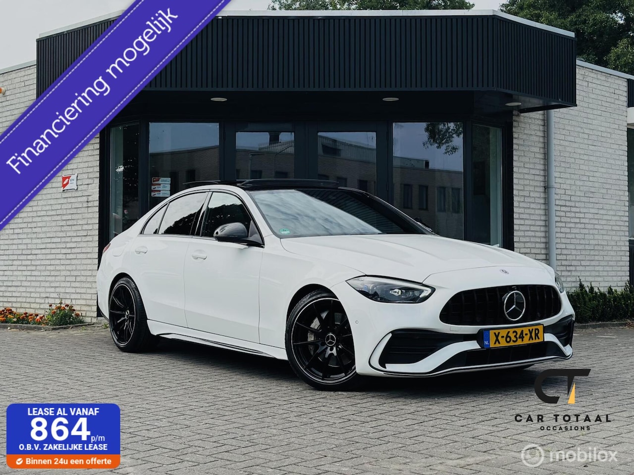 Mercedes-Benz C-klasse - 300 4MATIC AMG|PANO|ACC|360CAM - AutoWereld.nl