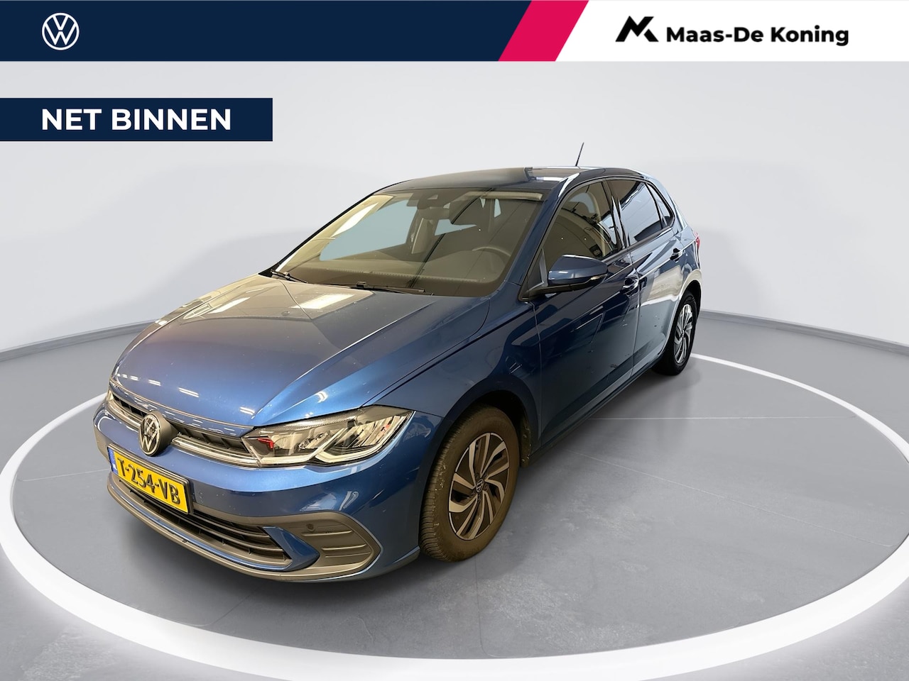 Volkswagen Polo - 1.0 TSI 95pk Life · Apple/Android Car Play · P-Sensoren · Getint Glas · Airco · 15'' Inch - AutoWereld.nl