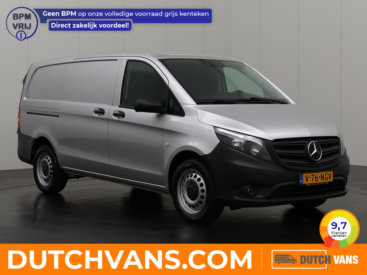 Mercedes-Benz Vito - 116CDi 9G-Tronic Automaat Lang | Navigatie | Airco | Cruise | 3-Persoons - AutoWereld.nl