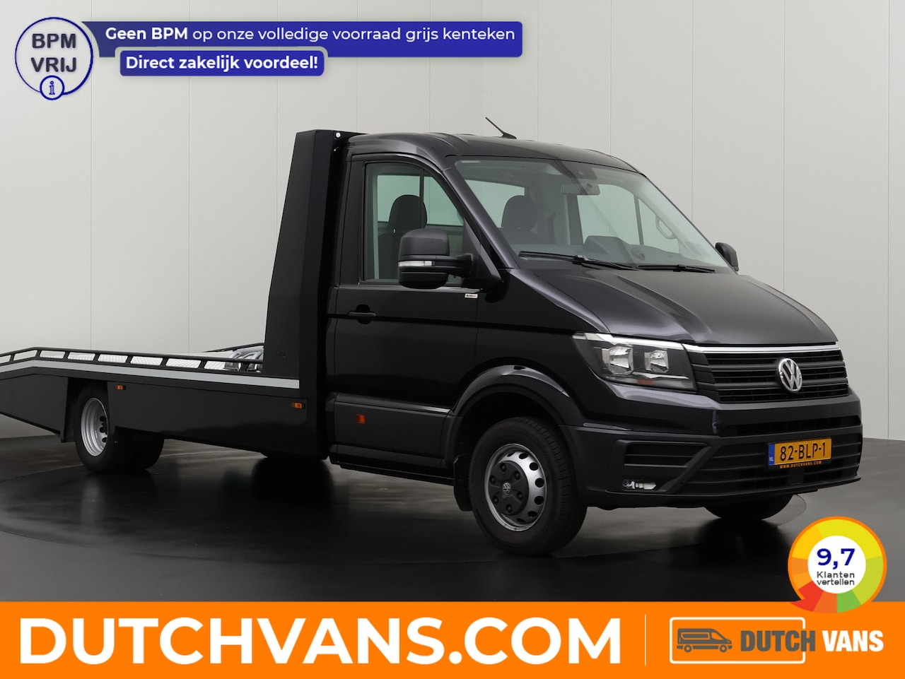 Volkswagen Crafter - 2.0TDi 177PK Tijhof Oprijwagen | 3500Kg Trekhaak | Navigatie | Airco | Cruise - AutoWereld.nl