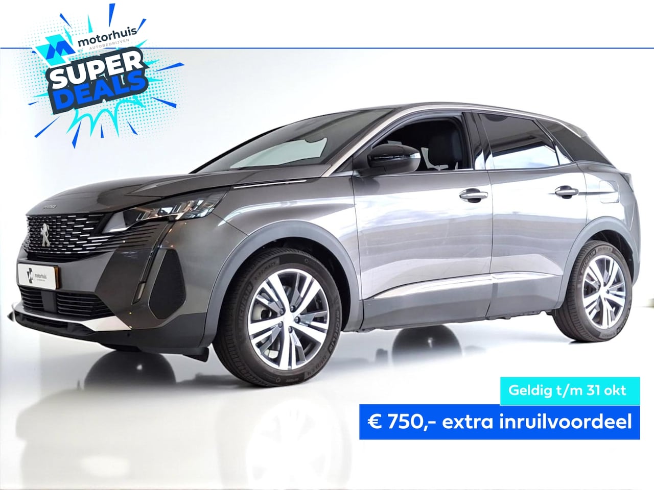 Peugeot 3008 - 1.6 Plug-in HYbrid 180pk Allure Pack Business AUTOMAAT NAVI STOELV LED - AutoWereld.nl