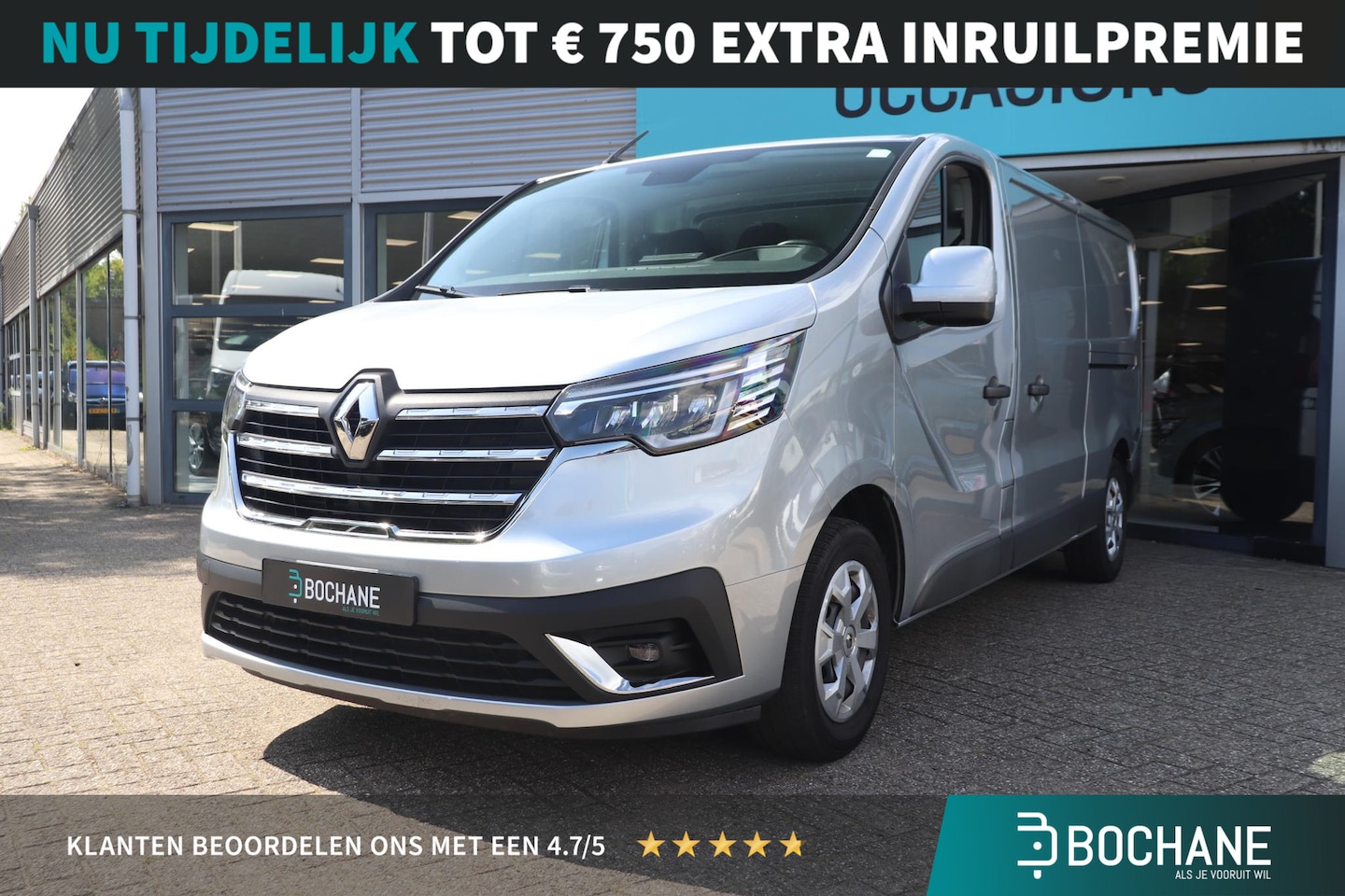 Renault Trafic - 2.0 dCi 130 T30 L2H1 Work Edition | Parkeersensor | Airco | Trekhaak | Navigatie | Laadrui - AutoWereld.nl