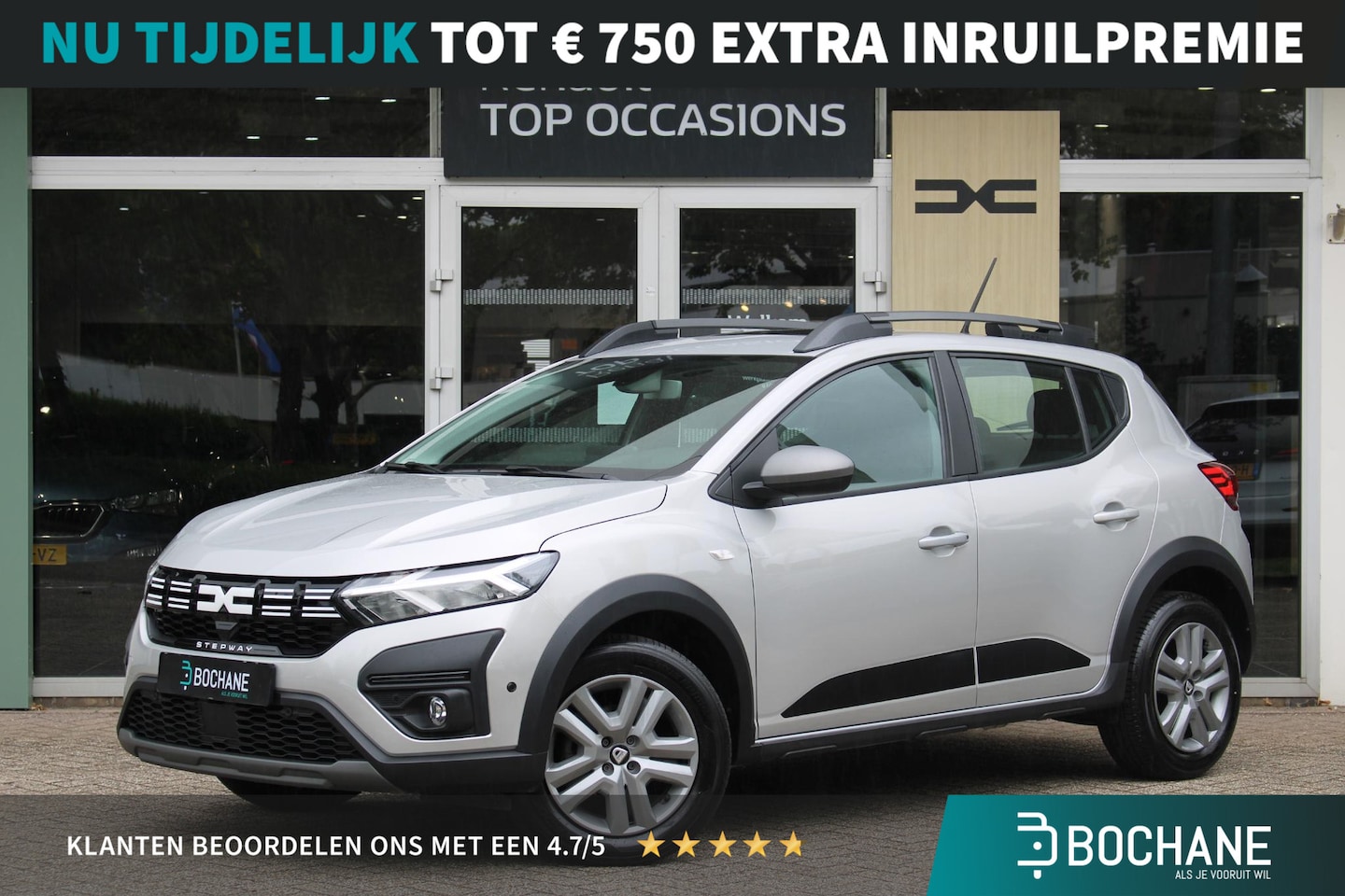 Dacia Sandero Stepway - 1.0 TCe 90 Expression | Open dak | Automaat | Dodehoek detectie | Achterruitrij camera - AutoWereld.nl