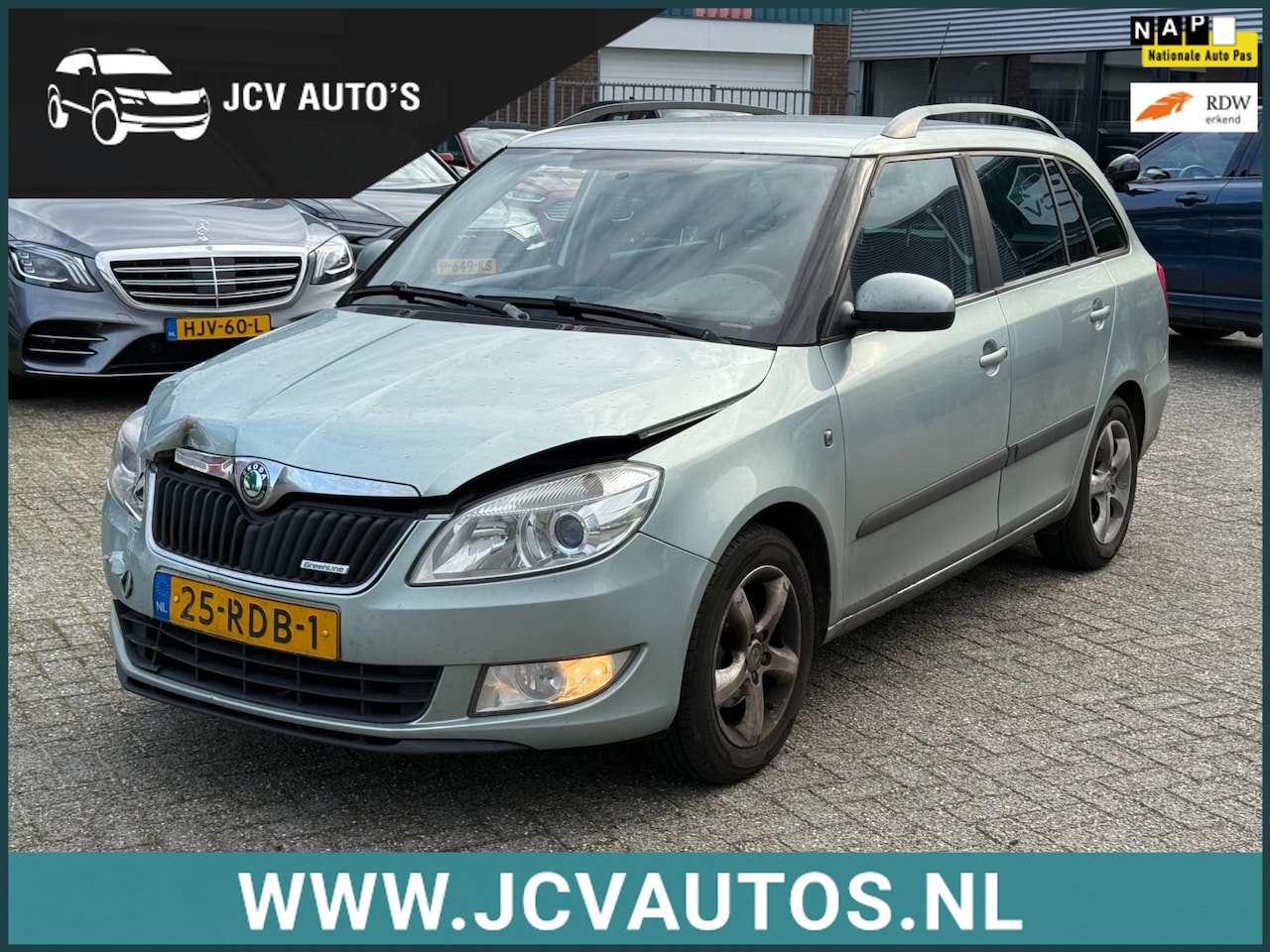Skoda Fabia Combi - 1.2 TDI Greenline VOORSCHADE - AutoWereld.nl