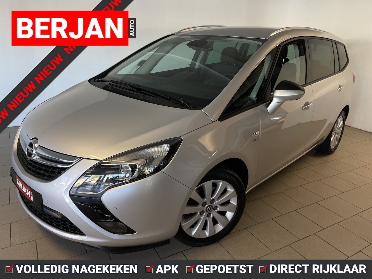 Opel Zafira Tourer - 1.4 Edition AIRCO NAVI STOELVERW VELGEN PDC PRIVACYGLAS NWE APK INRUIL MOG ZEER NETTE AUTO - AutoWereld.nl