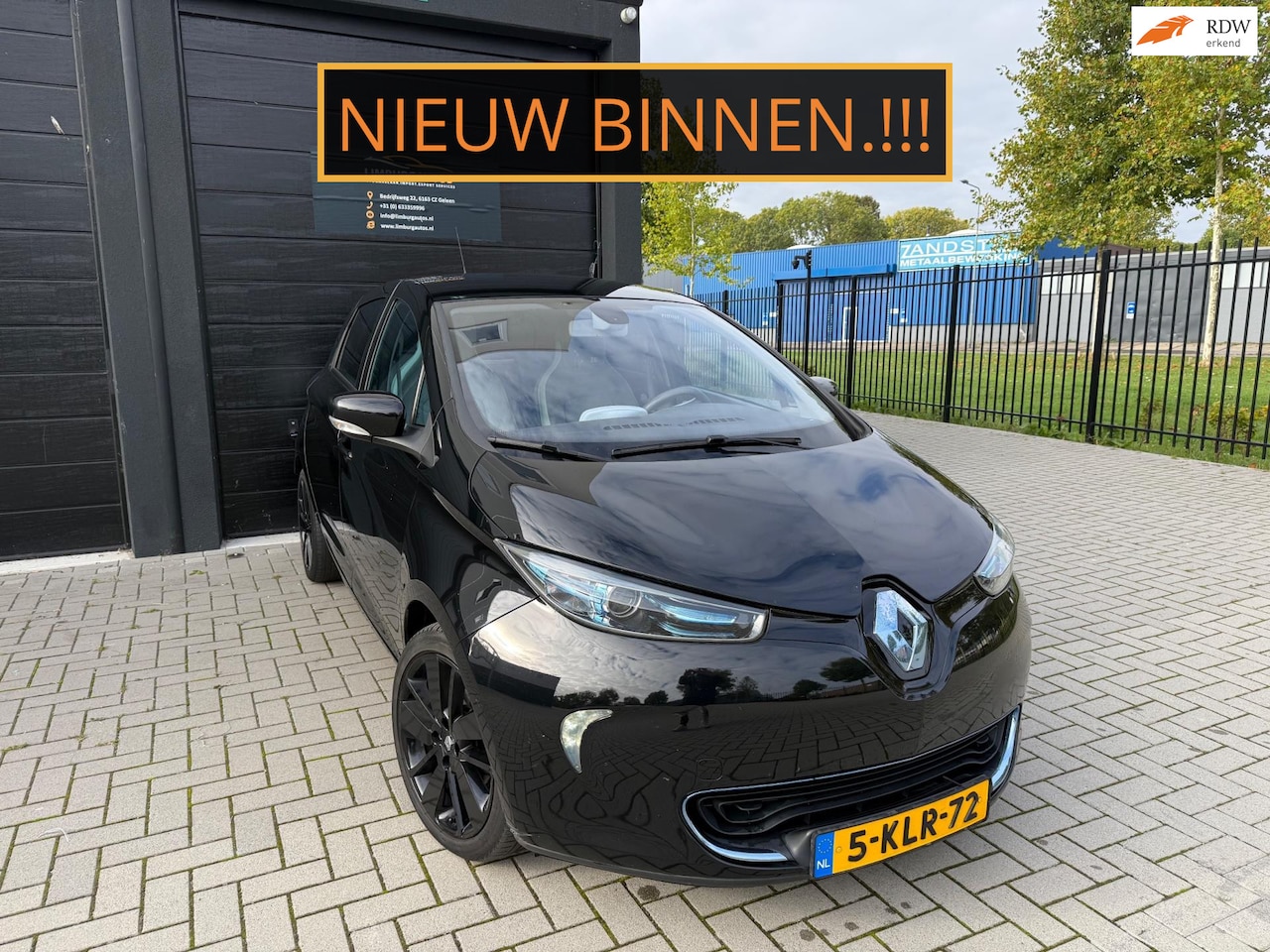 Renault Zoe - Q210 Zen Quickcharge 22 kWh incl 2 Laders Thuis en Buiten. Black edition - AutoWereld.nl