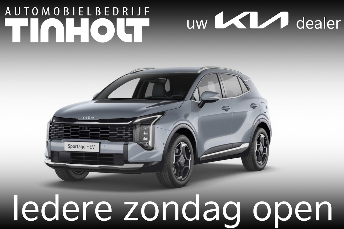 Kia Sportage - 1.6 T-GDi Hybrid DynamicPlusLine - Direct uit voorraad leverbaar - LUNAR SILVER - AutoWereld.nl
