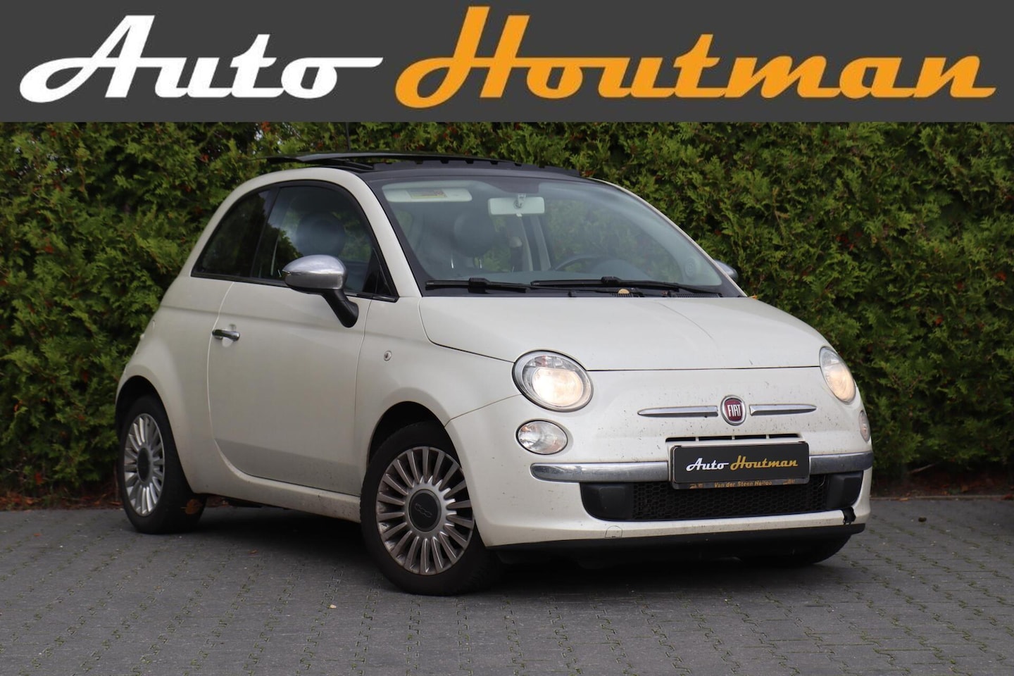Fiat 500 - 0.9 TwinAir Lounge Airco|Leder|Panorama schuifk. dak|Iso-fix|Blue & Me - AutoWereld.nl