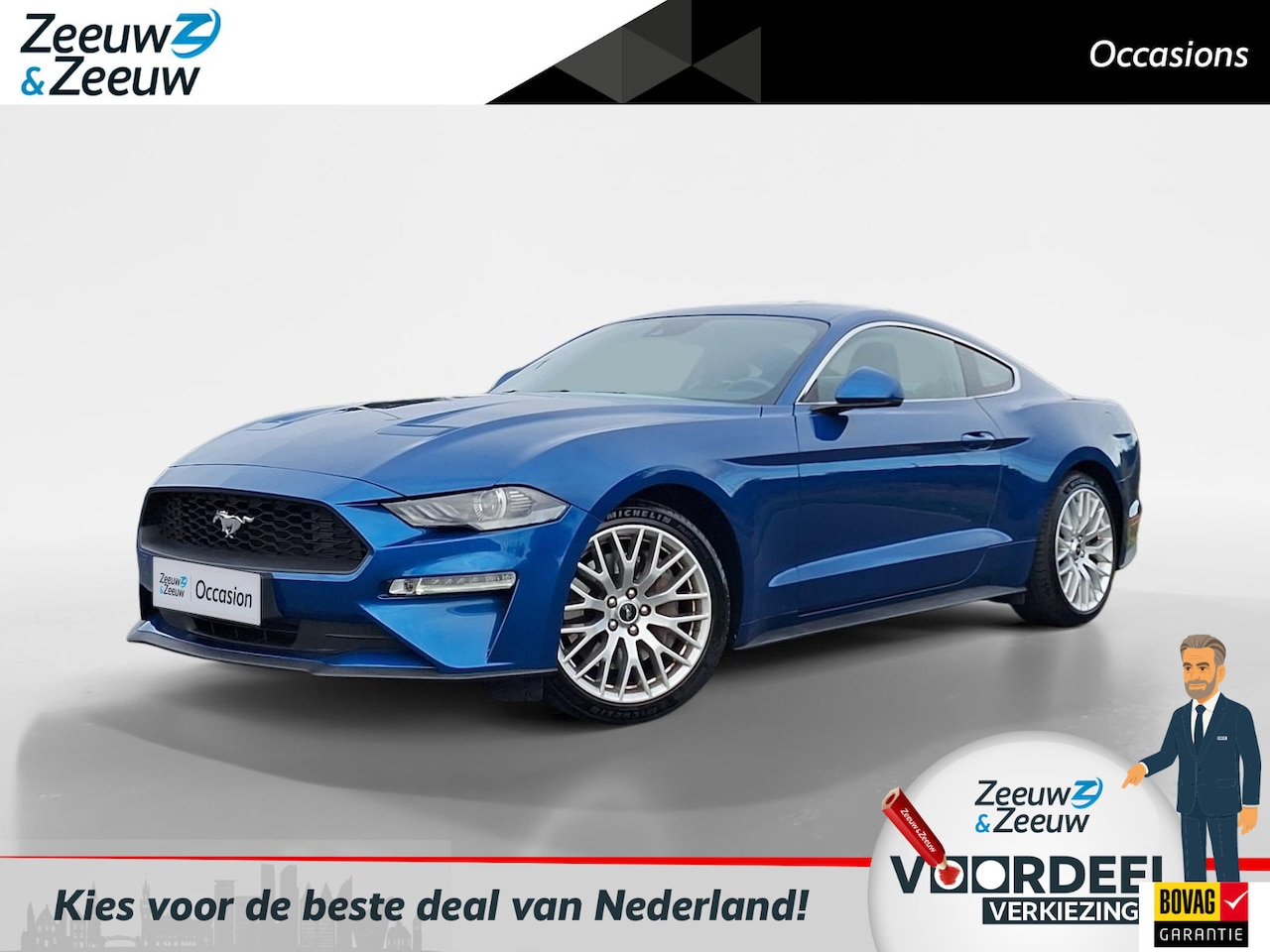 Ford Mustang Fastback - 2.3 EcoBoost Automaat | NL auto | Dealer onderhouden | Custom Pack - AutoWereld.nl