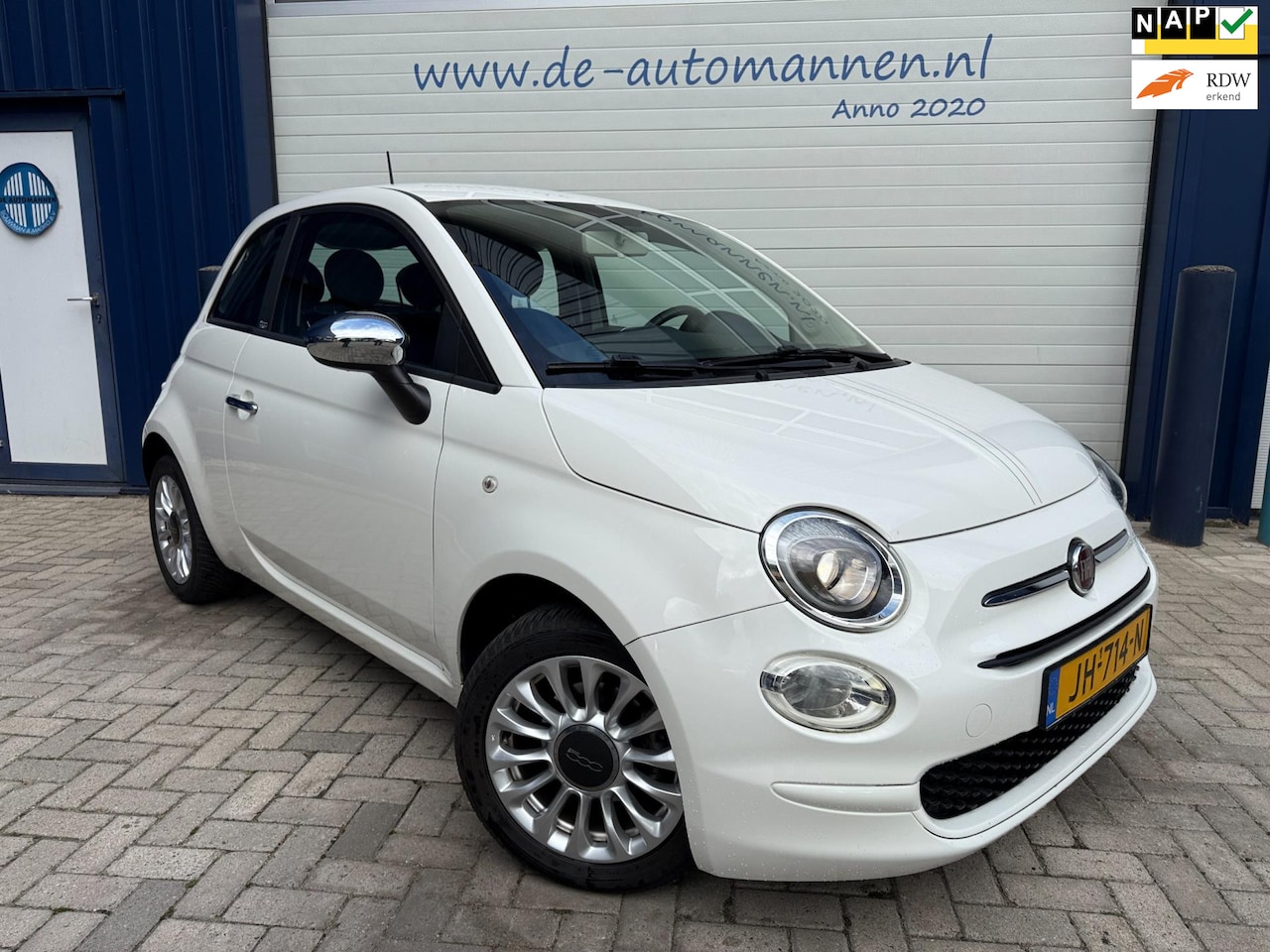 Fiat 500 - 1.2 Popstar / Nieuw model / AIRCO / AUDIO+USB+BLUETOOTH / All Season - AutoWereld.nl