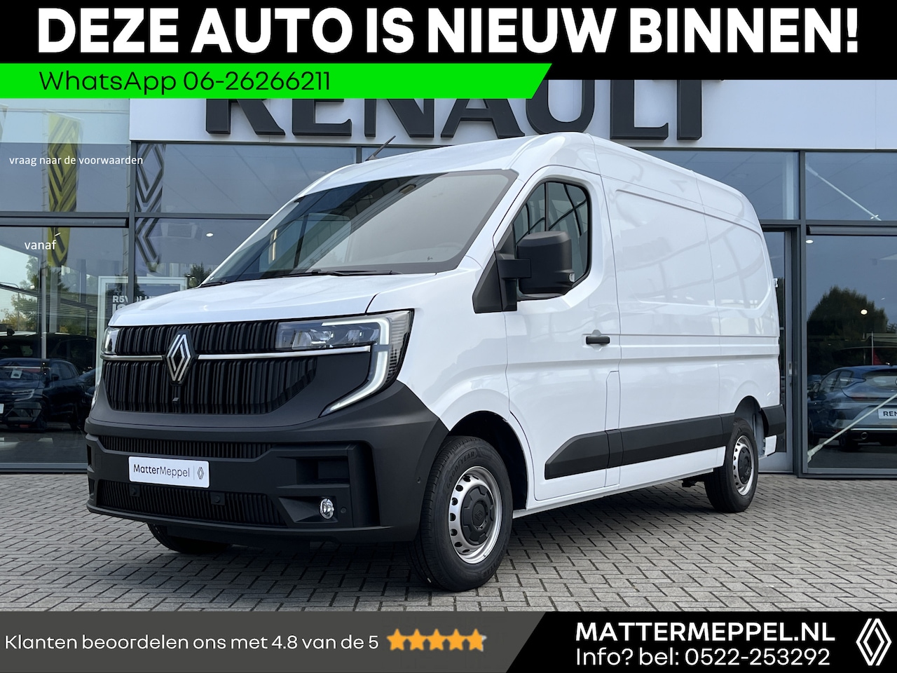 Renault Master - T35 2.0 dCi 150 L2H2 Advance | BPM VRIJ!! | Trekhaak | Navigatie | Camera + Parkeersensore - AutoWereld.nl