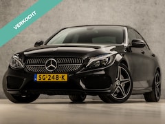 Mercedes-Benz C-klasse - 180 AMG Sport 157Pk Automaat (APPLE CARPLAY, NAVIGATIE, LEDER, CAMERA, STOELVERWARMING, GE