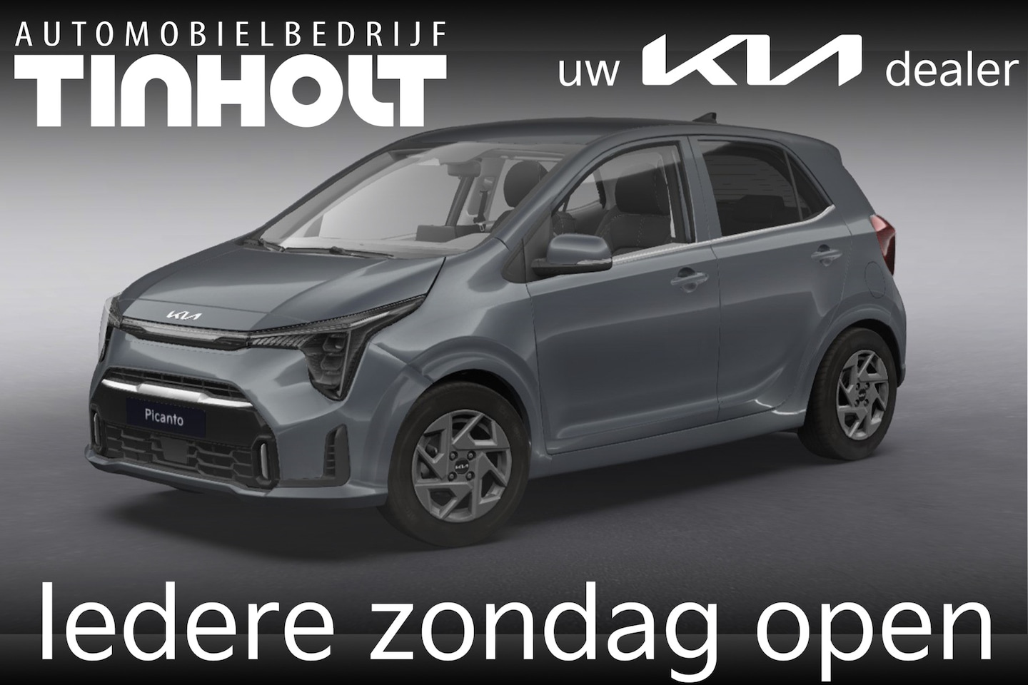 Kia Picanto - 1.0 GDi DynamicPlusLine - Direct uit voorraad leverbaar - ASTRO GREY - AutoWereld.nl