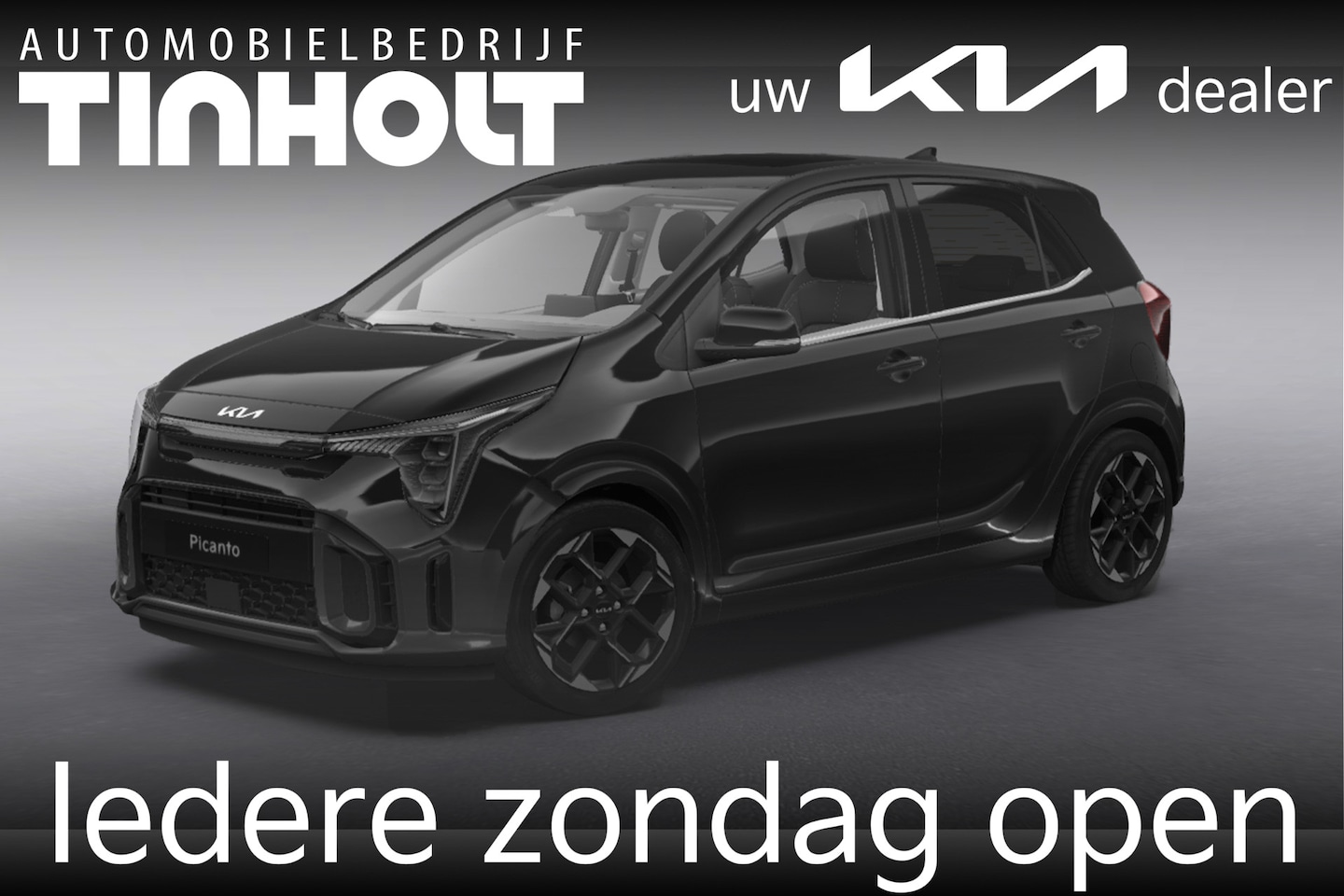 Kia Picanto - 1.0 GDi GT-Line - Direct uit voorraad leverbaar - AURORA BLACK PEARL - AutoWereld.nl