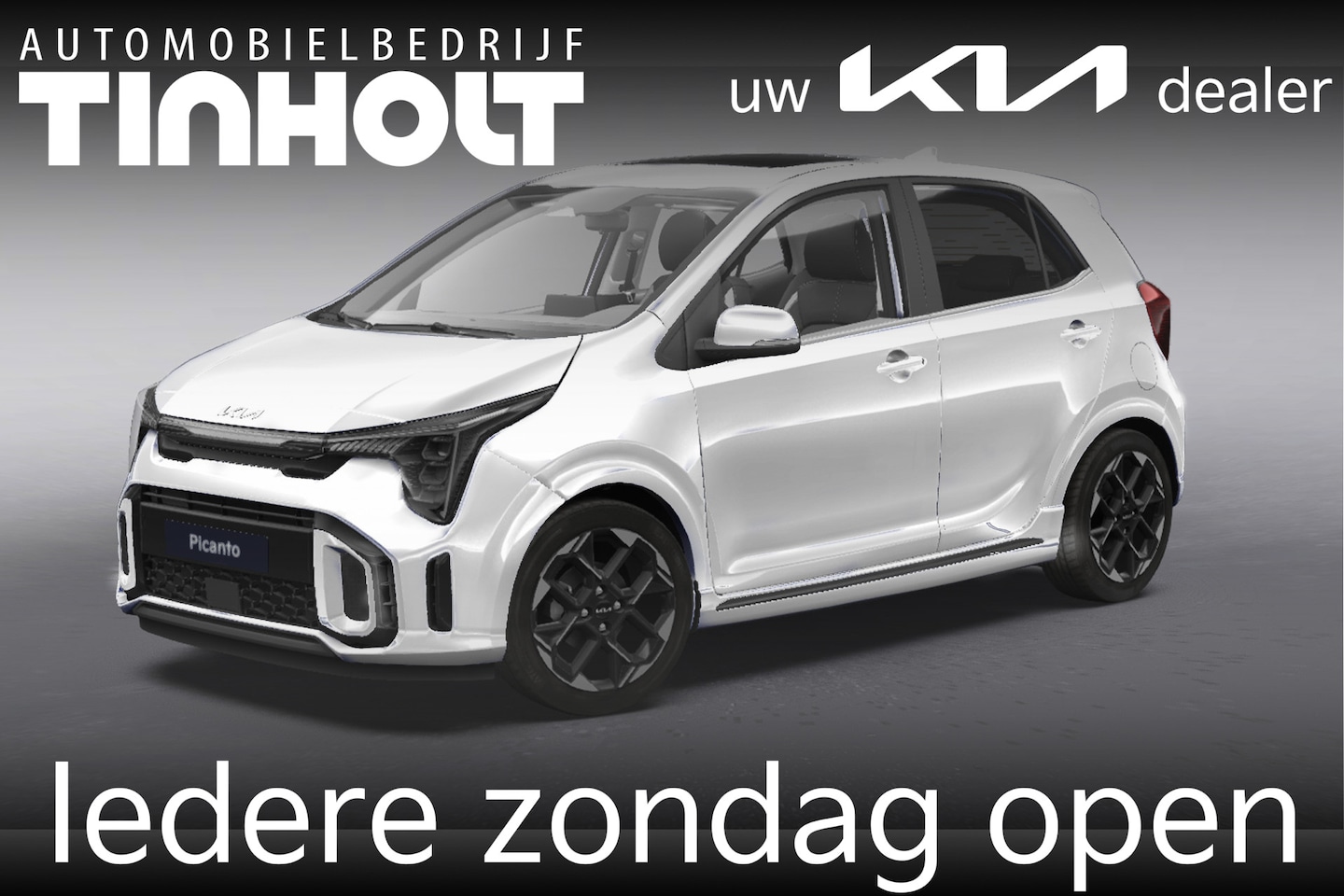 Kia Picanto - 1.0 GDi GT-Line - Direct uit voorraad leverbaar - CLEAR WHITE - AutoWereld.nl