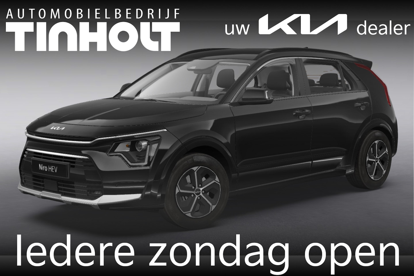 Kia Niro - 1.6 GDi Hybrid DynamicLine - Direct uit voorraad leverbaar - AURORA BLACK PEARL - AutoWereld.nl