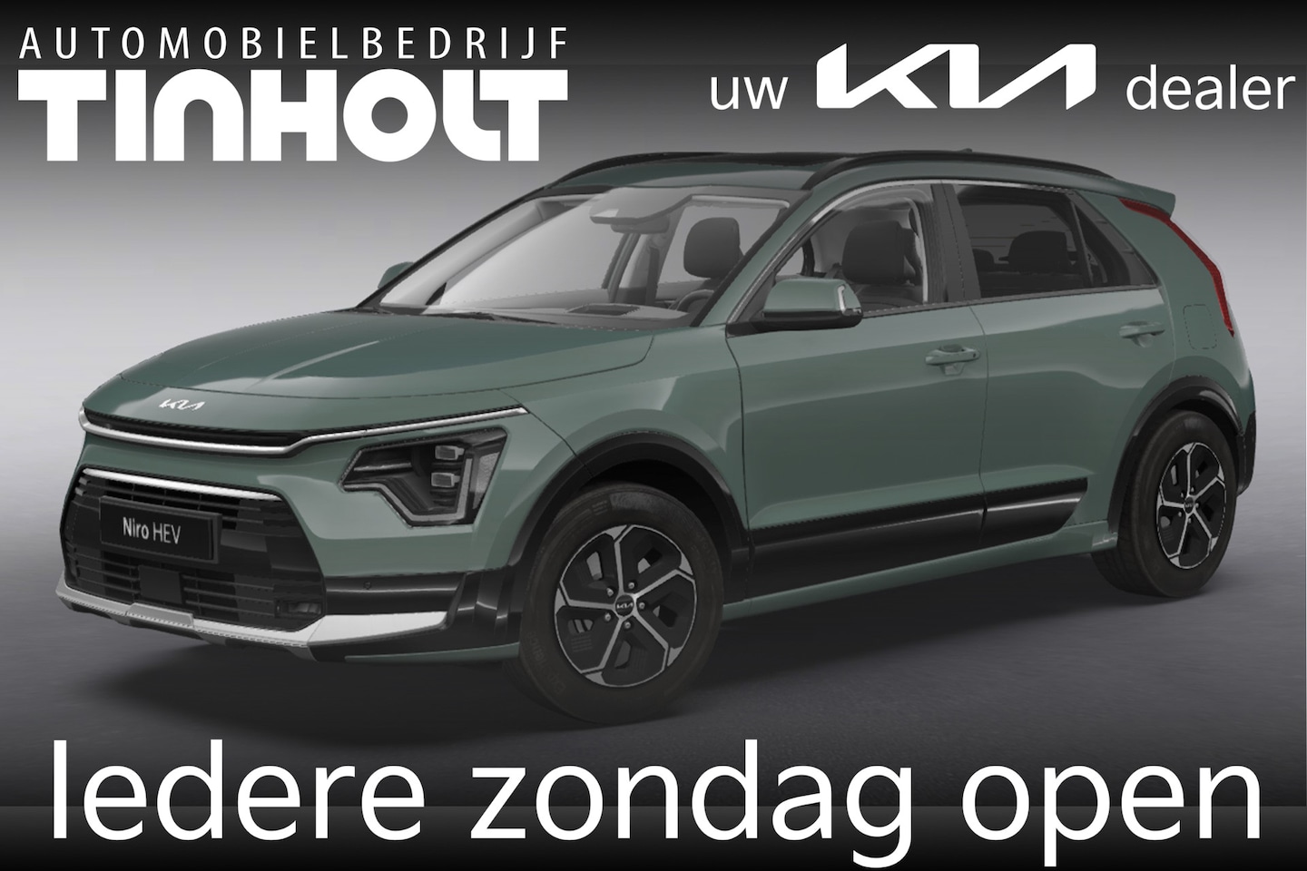 Kia Niro - 1.6 GDi Hybrid DynamicPlusLine - Direct uit voorraad leverbaar - CITY SCAPE GREEN - AutoWereld.nl