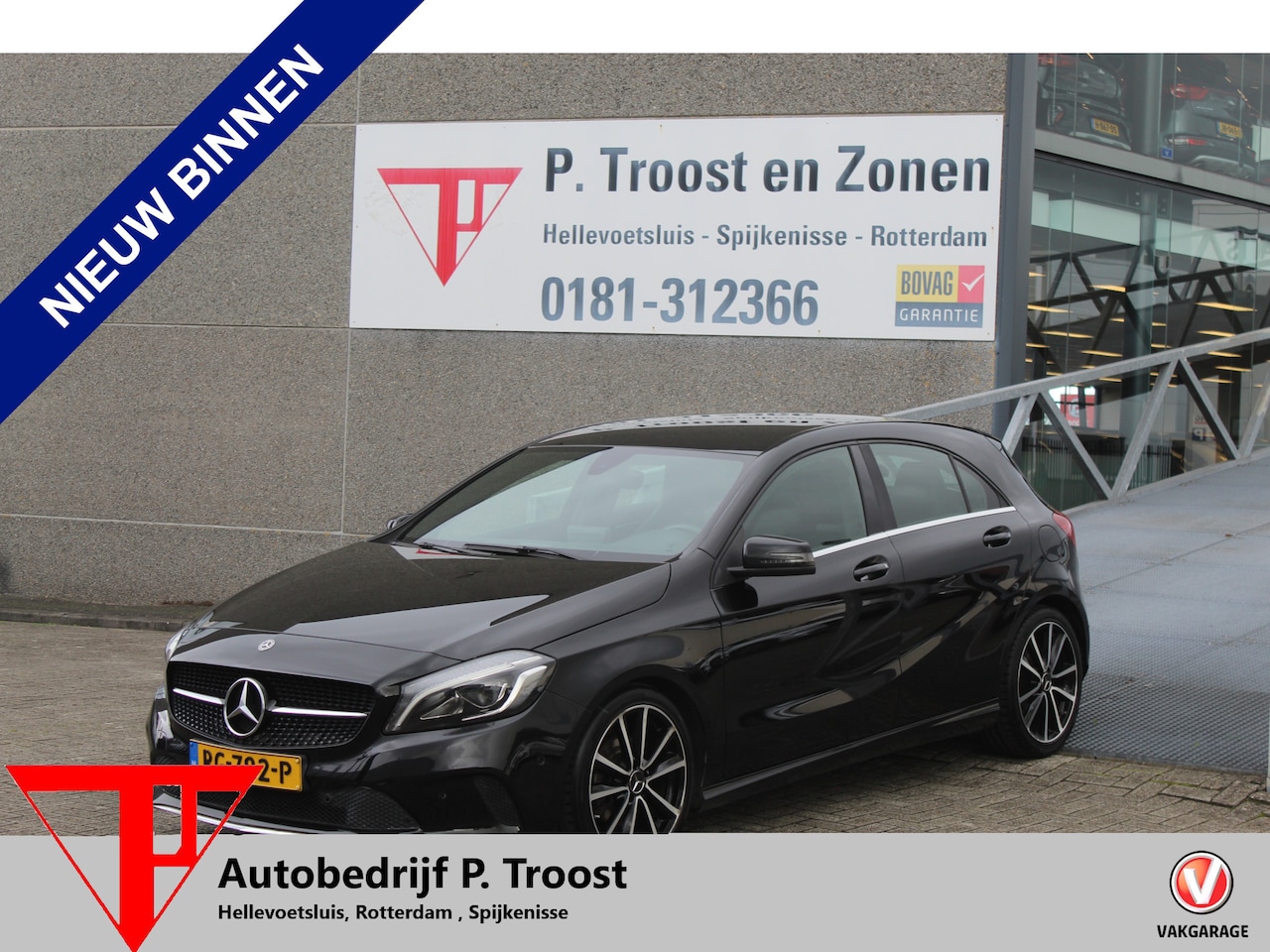 Mercedes-Benz A-klasse - 180 AUTOMAAT Navigatie/Stoelverwarming/Keyless/Licht metalen velgen/18 Inch/Parkeersensore - AutoWereld.nl