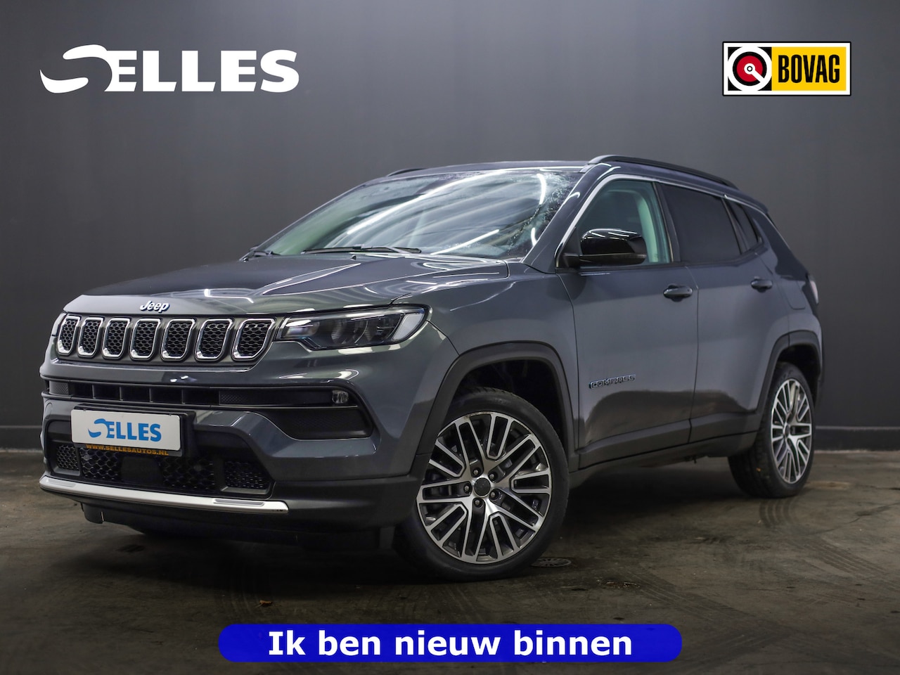 Jeep Compass - 4xe 190 Plug-in Hybrid Electric Limited S camera | Schuif-/kantel dak | Adaptive cruisecon - AutoWereld.nl