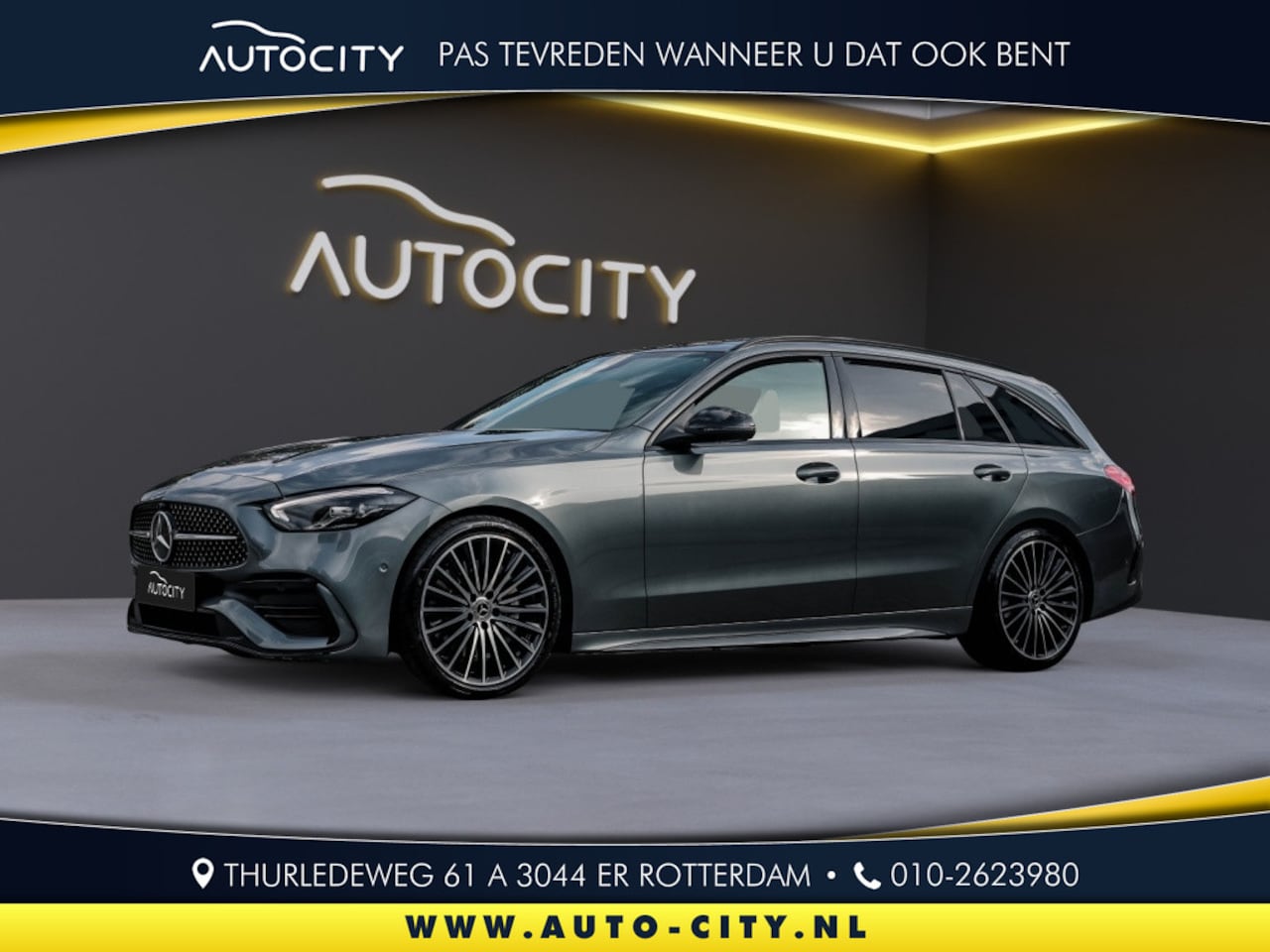 Mercedes-Benz C-klasse Estate - 200 Edition AMG Line Panorama l Trekhaak l Bi Color Leder l Burm - AutoWereld.nl
