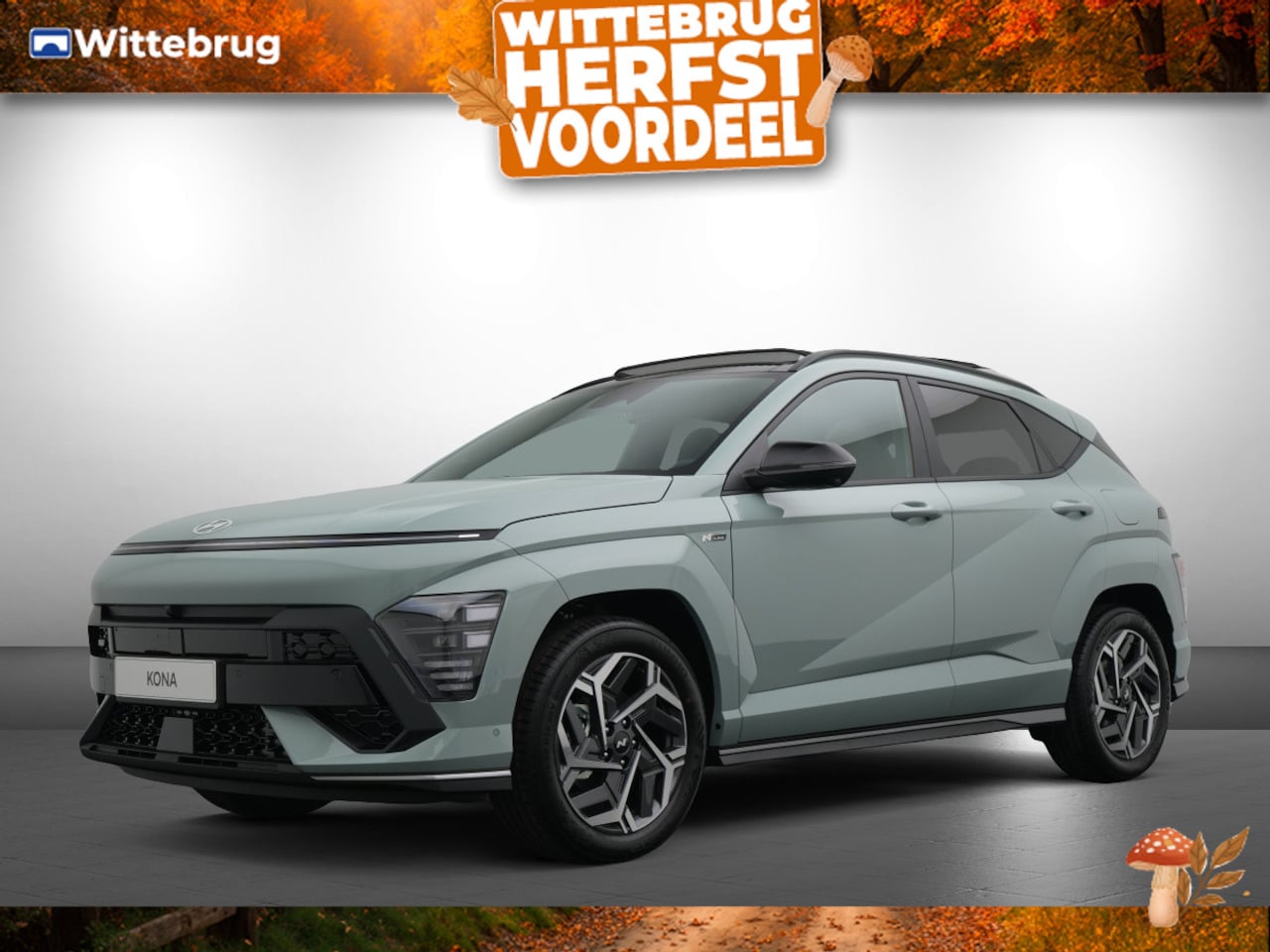 Hyundai Kona - 1.6 GDI HEV N Line Sky Full Hybride Automaat met Navigatie, Camera en Lichtmetalen velgen - AutoWereld.nl