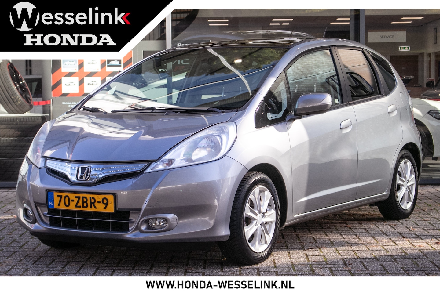 Honda Jazz - 1.4 Hybrid Elegance Automaat - Panoramadak | Trekhaak tbv fietsendrager | Cruise-contr. - AutoWereld.nl