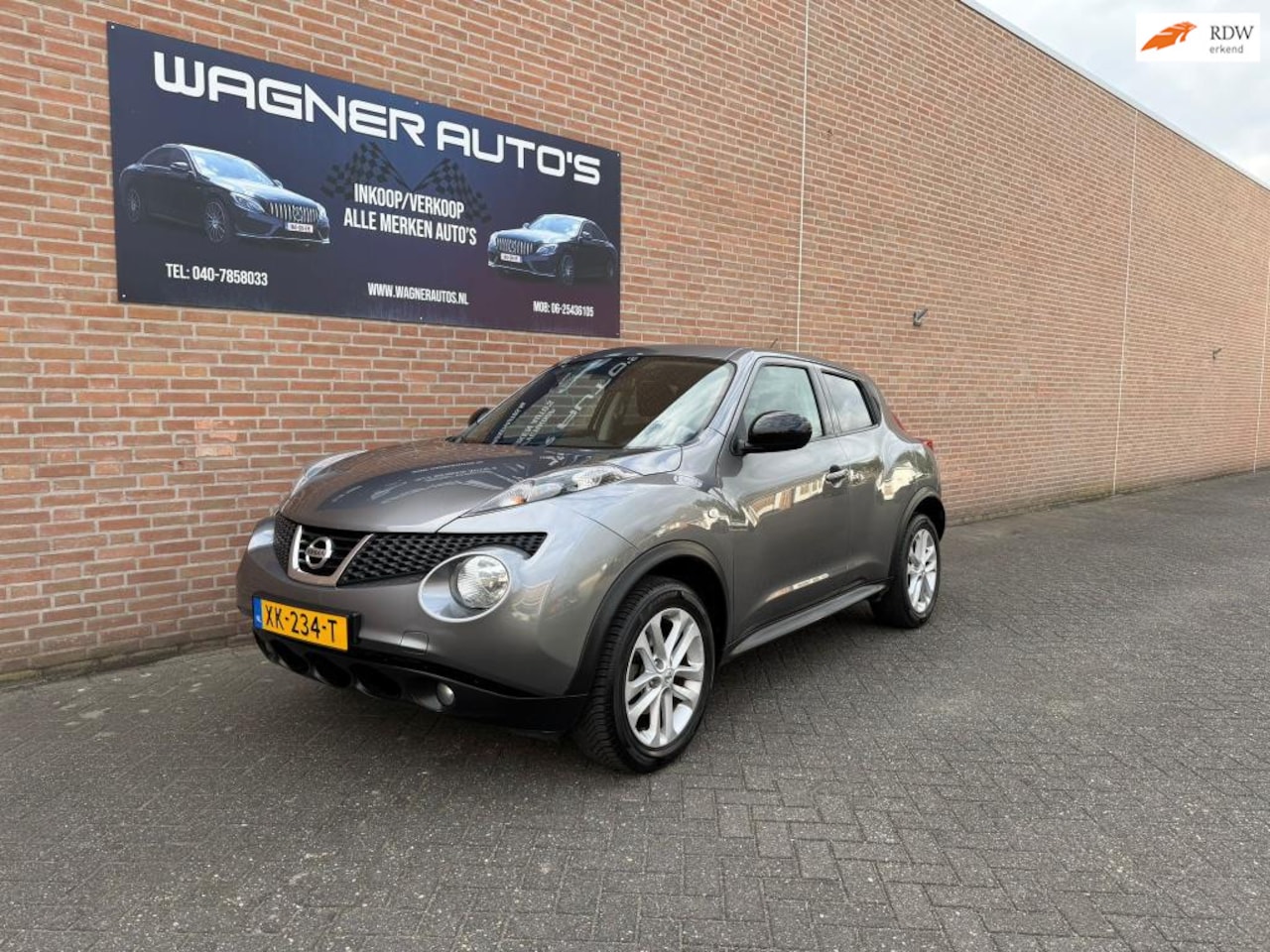 Nissan Juke - 1.6 Visia Navi Airco Trekhaak-Afneembaar Cruise-control achteruitrij-camera - AutoWereld.nl