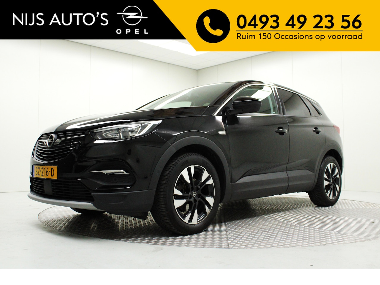 Opel Grandland X - 1.2 Turbo Business Exec. | Leder / Blind Spot / Keyless / Navi Full Map / Climate / PDC v& - AutoWereld.nl