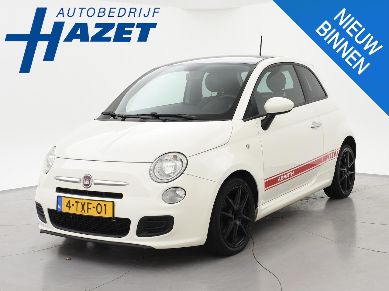 Fiat 500 - 0.9 TWINAIR TURBO 500S + HALF-LEDER | AIRCO | LMV - AutoWereld.nl