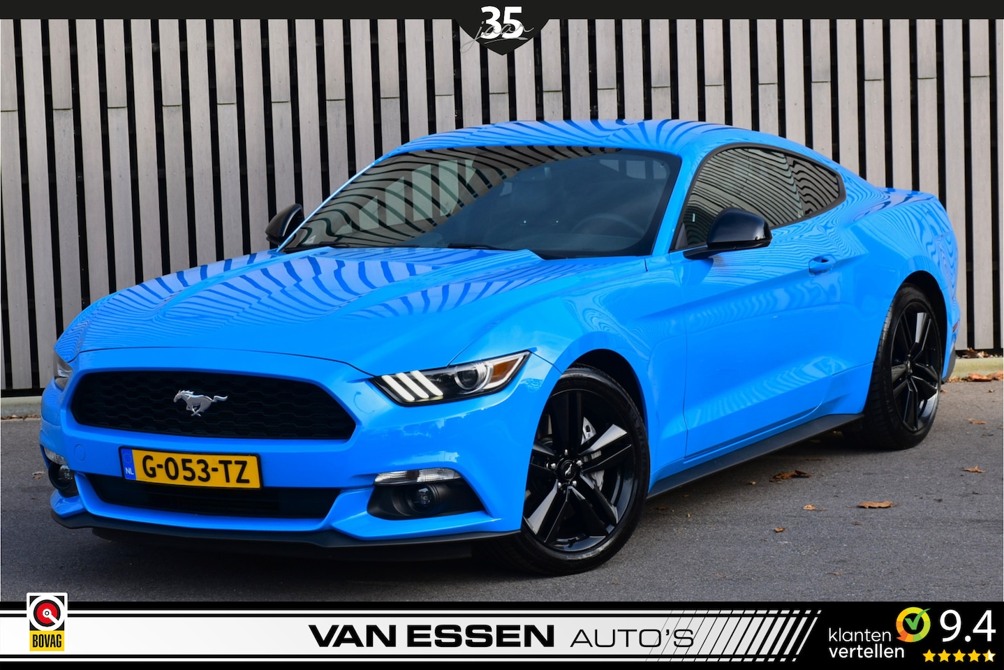 Ford Mustang Fastback - 2.3 EcoBoost Navigatie Camera Stoelverwarming/ Ventilatie 2e Eigenaar! Uniek! - AutoWereld.nl