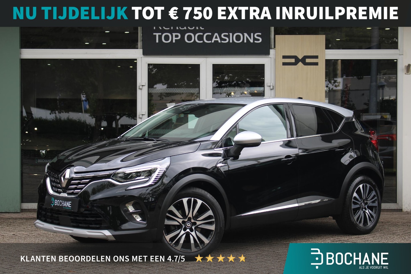 Renault Captur - 1.6 E-Tech plug-in hybrid 160 Initiale Paris Automaat | Stoelverwarming | Lederen bekledin - AutoWereld.nl