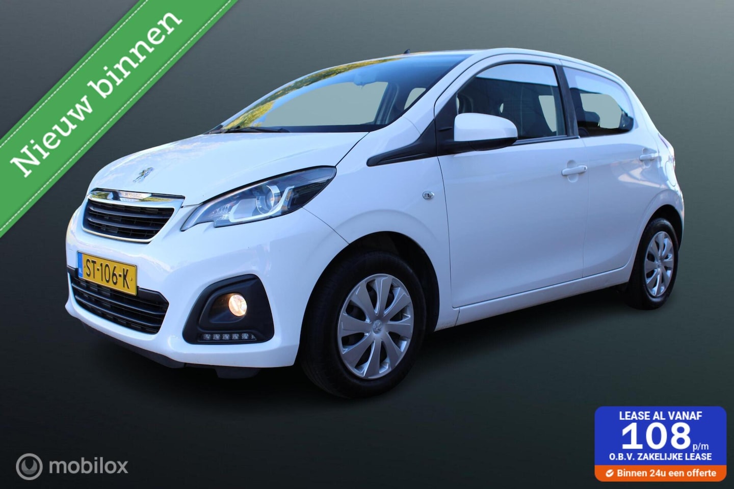 Peugeot 108 - 1.0 e-VTi Active 1.0 e-VTi Active, 5-DRS, Airco, Elek ramen voor, Bleutooth. - AutoWereld.nl