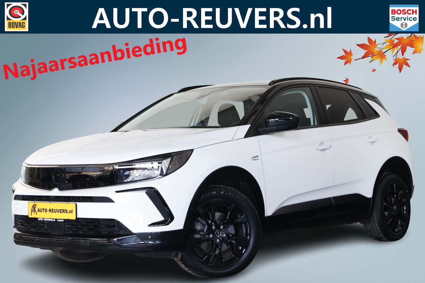 Opel Grandland - 1.2 Turbo GS Line / LED / CarPlay / Leder / Automaat - AutoWereld.nl