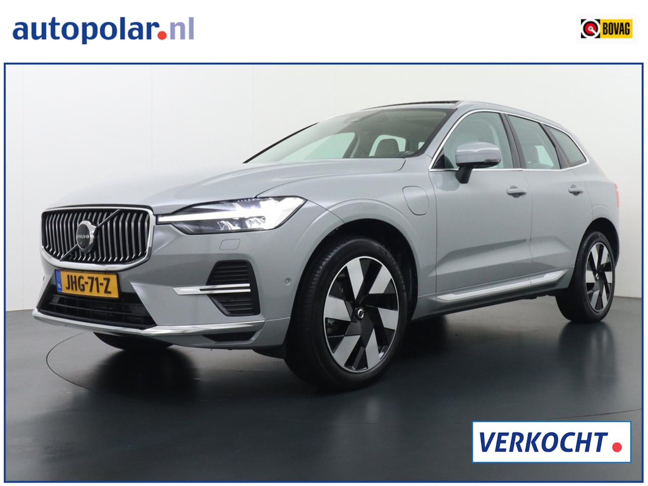 Volvo XC60 - 2.0 T8 Plug-in hybrid AWD Ultimate Bright Vapour Grey/20inch/Panodak/Headup/360Camera etc. - AutoWereld.nl