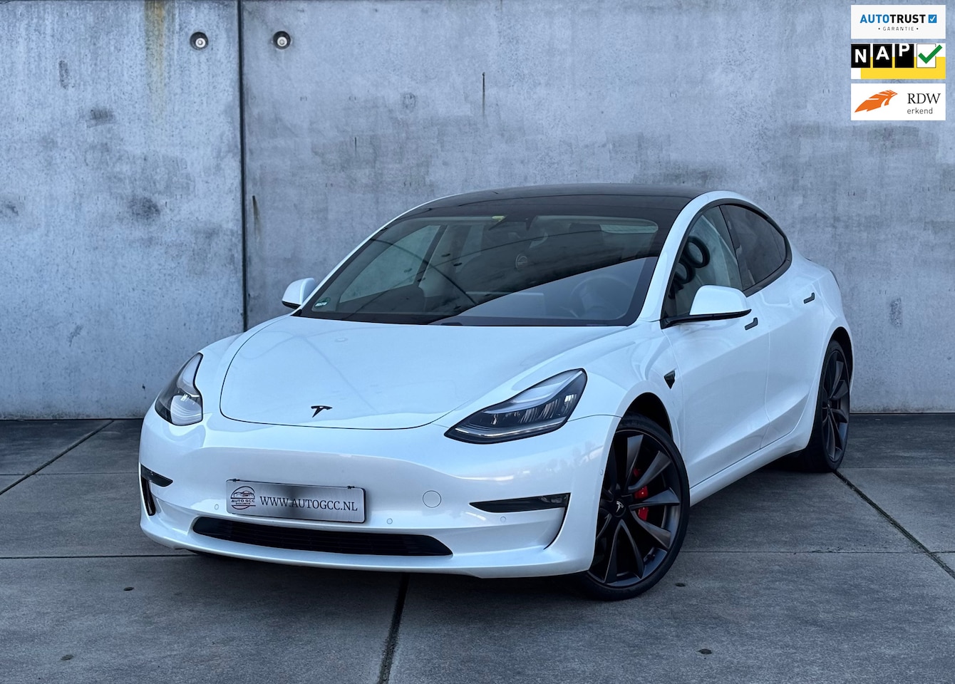 Tesla Model 3 - PERFORMANCE AWD 75kWh SOH 87% PANO NAP BTW - AutoWereld.nl
