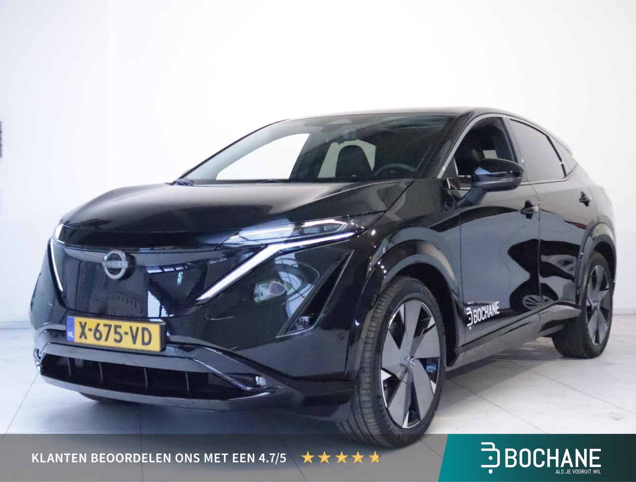 Nissan Ariya - 66 kWh Evolve / Schuifdak / Navi / Camera 360 / PDC / Bose  / 20" Velgen - AutoWereld.nl