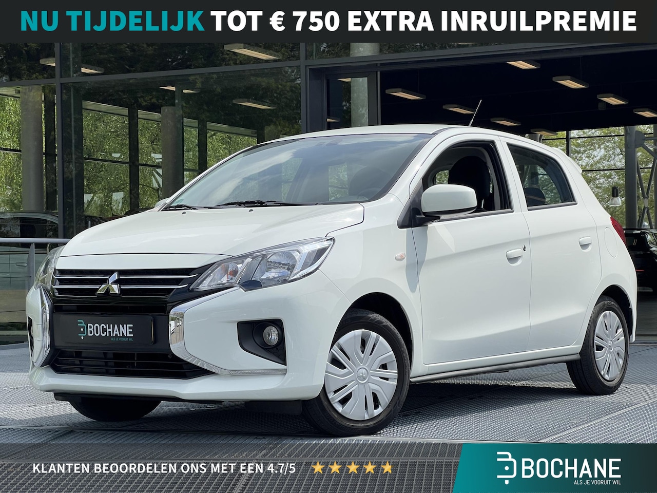 Mitsubishi Space Star - 1.2 Connect+ | Airco | Navigatie via Carplay/Android | Fabrieksgarantie tot en met 27-03-2 - AutoWereld.nl