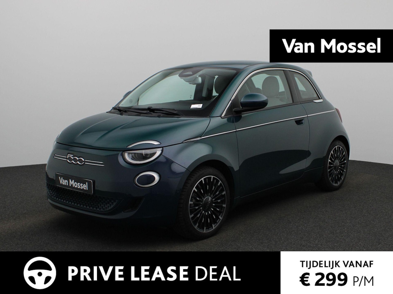 Fiat 500e - 3+1 La Prima 42 kWh | Lederen bekleding | Apple Carplay/Android Auto | Navigatie | Lichtme - AutoWereld.nl