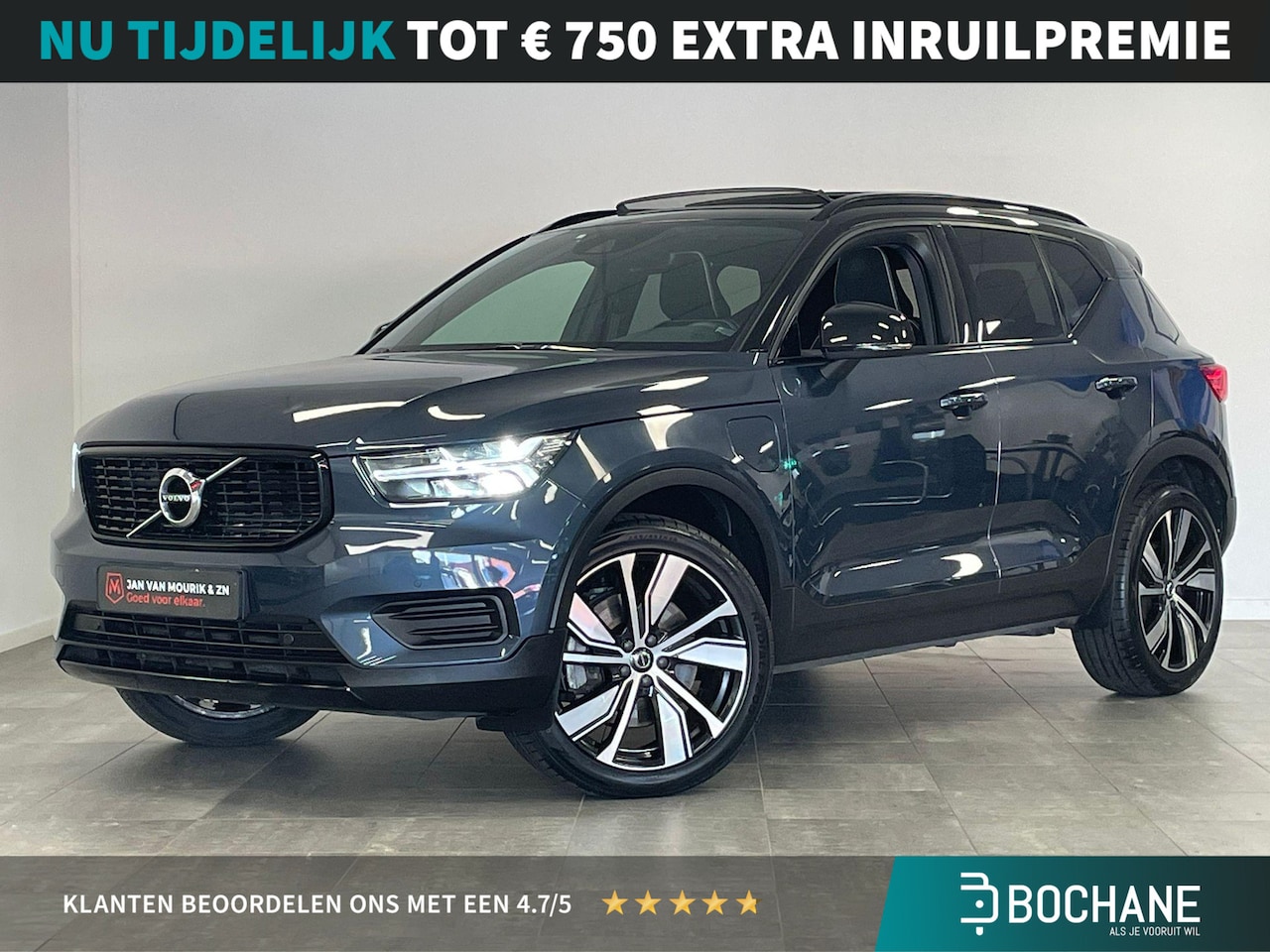 Volvo XC40 - 1.5 T4 Recharge R-Design | PANO | CAMERA | 20" LMV | HALF-LEDER | - AutoWereld.nl